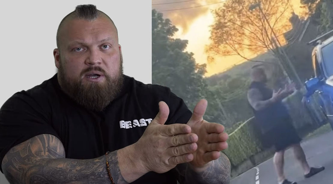 Eddie Hall tells his side of the the viral road rage incident in front of his house
