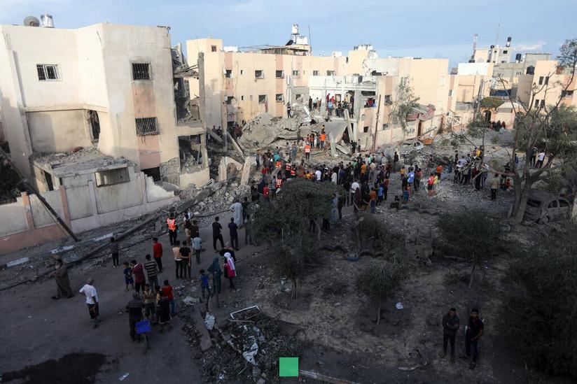 Gaza airstrike hit as displaced gathered for soccer match, witnesses say