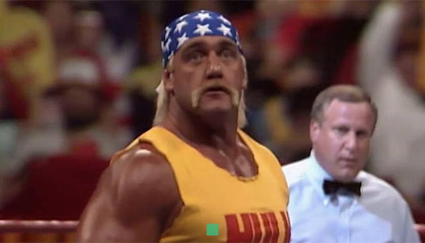 Moment Hulk Hogan brings the house down as he rips off shirt on RNC stage in nod to WrestleMania past & 'hero' Trump