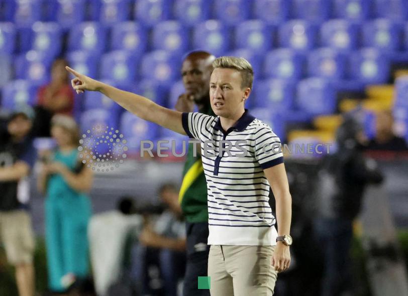 Olympics-Canada women's soccer head coach Priestman suspended amid drone scandal